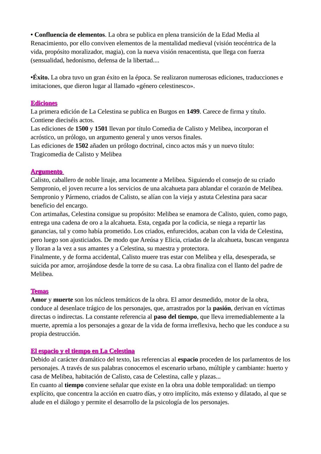 --- OCR Start ---
LA CELESTINA
La Celestina o Tragicomedia de Calisto y Melibea es la obra capital del siglo xv y una de las más
sobresalien