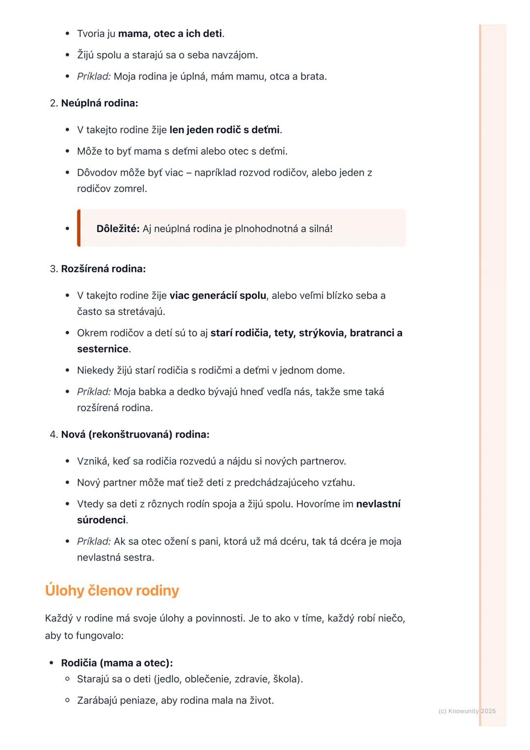 # Čo je rodina?
1. Prehľad, čo je rodina
Rodina je pre mňa a pre každého z nás tá najdôležitejšia skupina ľudí. Je to
miesto, kde sa cítim