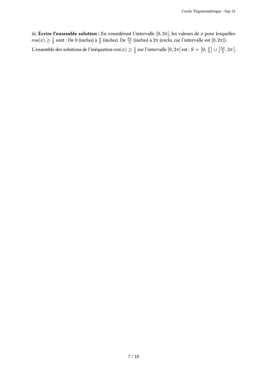 # Cercle Trigonométrique
Généré par Knowunity.fr - Sep 23
Description: Cet examen couvre le cercle trigonométrique, les radians, les angle