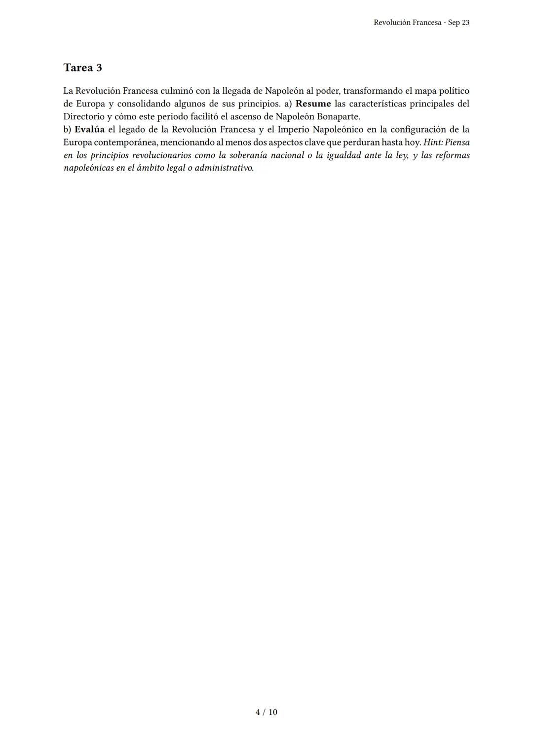 # Revolución Francesa
Generado por Knowunity - Sep 23
Descripción: Este examen cubre la Revolución Francesa, sus causas, desarrollo y cons